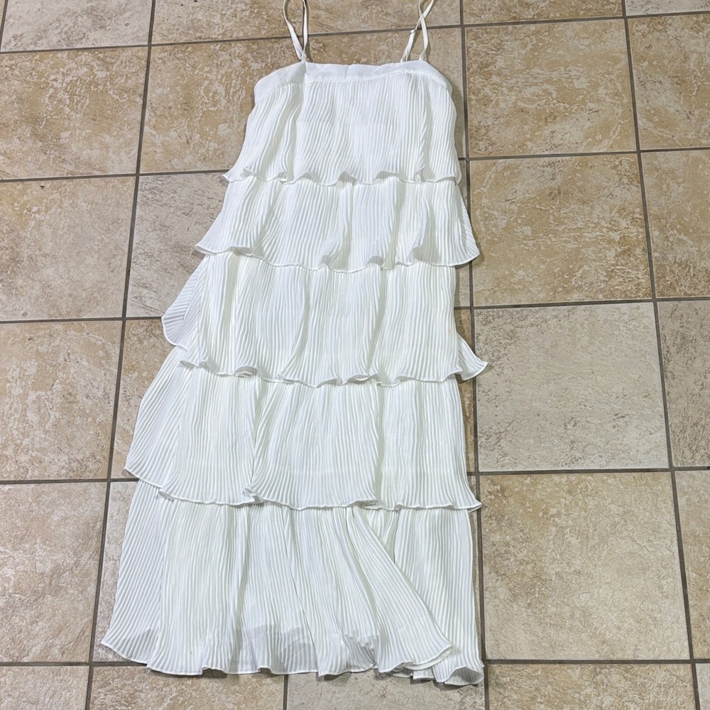 Chic White Tiered Maxi Dress